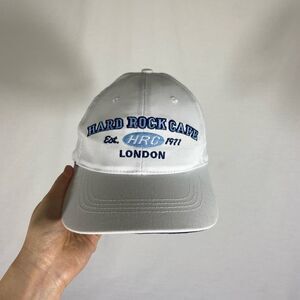 Vintage White and Blue Hard Rock Cafe Baseball Cap